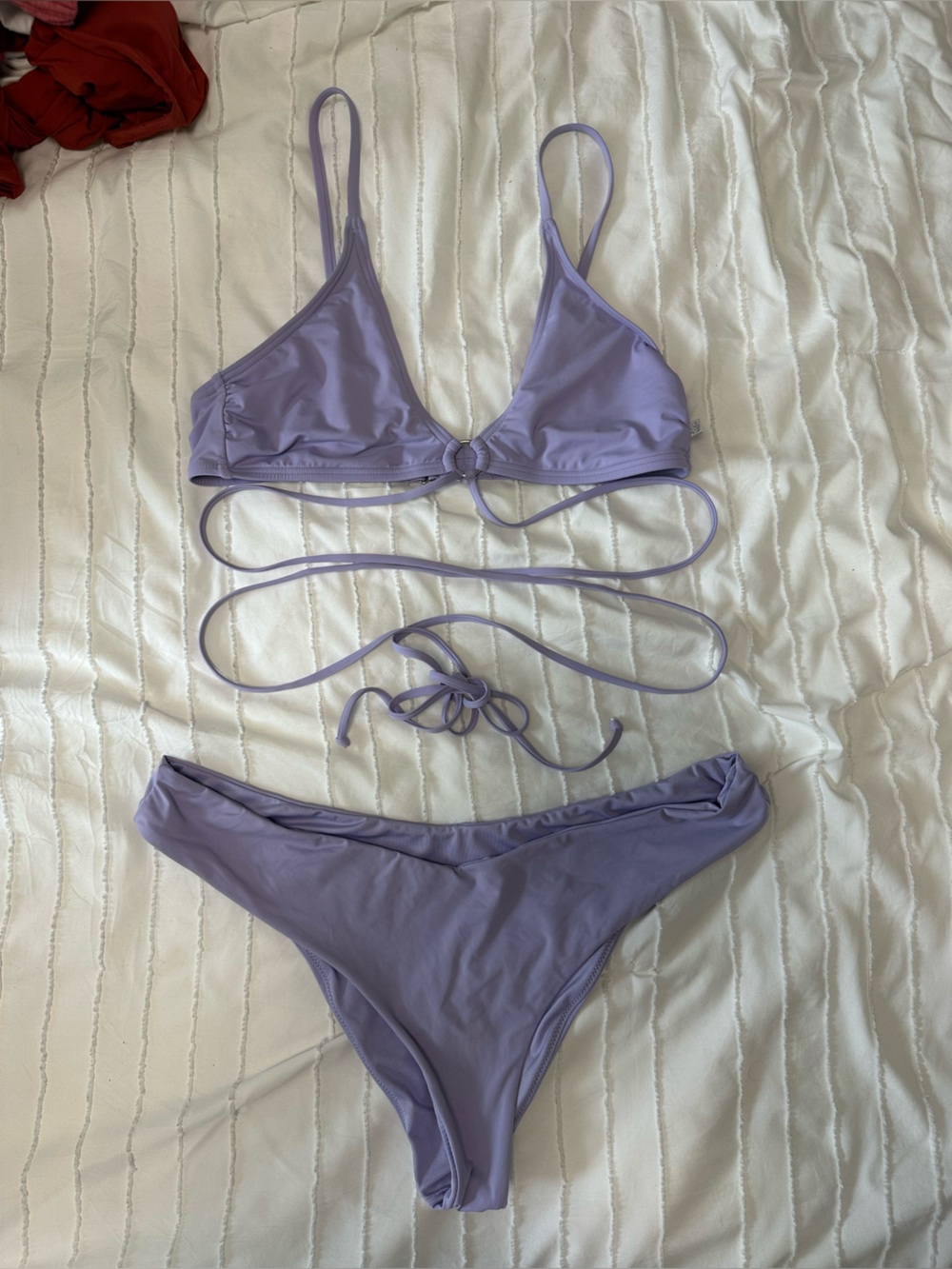 La Vie En Rose Lavender Wrap Triangle Bikini